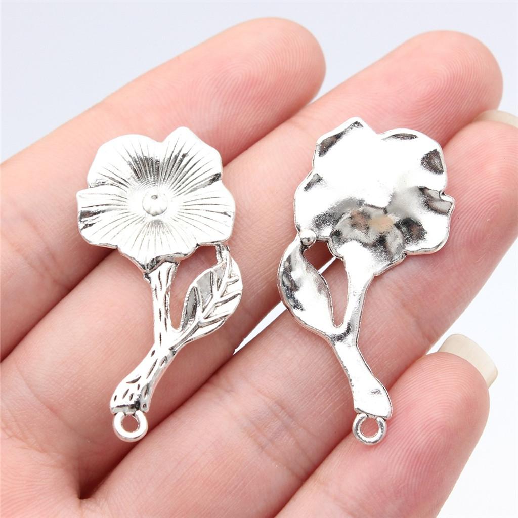 Charms Small Flower Pendants Wedding Jewelry Findings QC116