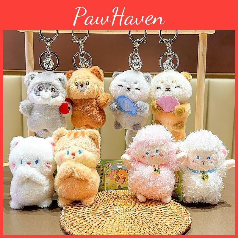 Lutra Cat Lutra Panda Animal Plush Keychain With Keyring Gift And Accessorie