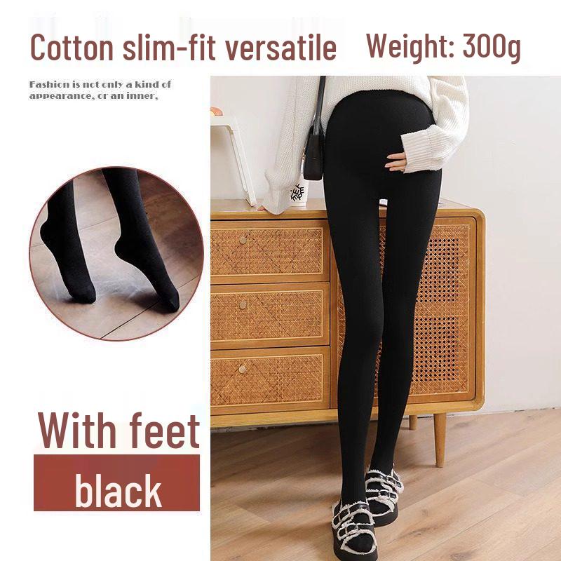 

Petite Maternity Velvet-Lined Warm Pants: Non-Constricting, Thick Cotton for Autumn & Winter M One Size (Suitable for 85-160 kg)