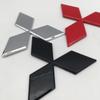 1 stuks 3D ABS voor Mitsubishi auto voorste Motorkap Grille kap embleem badge Achter staart Kofferbak sticker Decal styling auto Accessoires