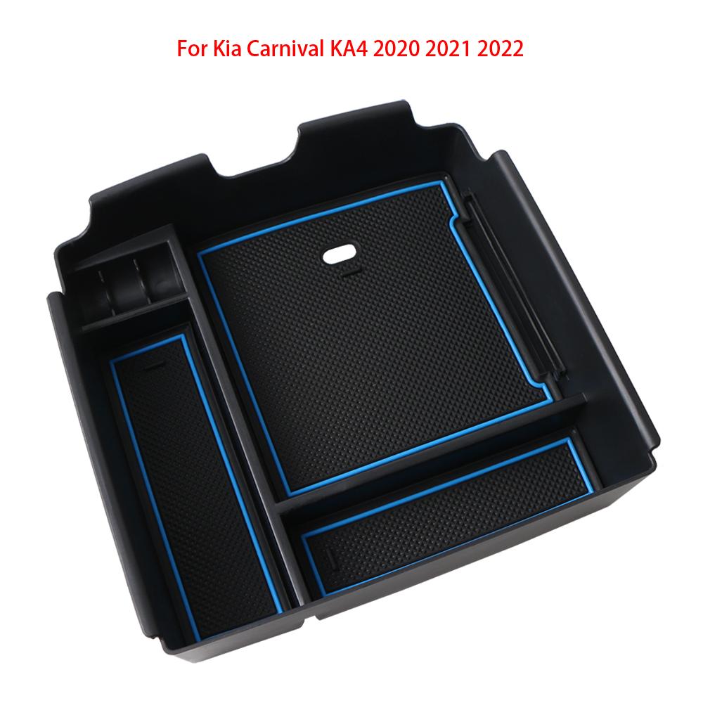 Car Central Armrest Storage Box Holder For Kia Carnival KA4   2022 Center Console Organizer Tidying