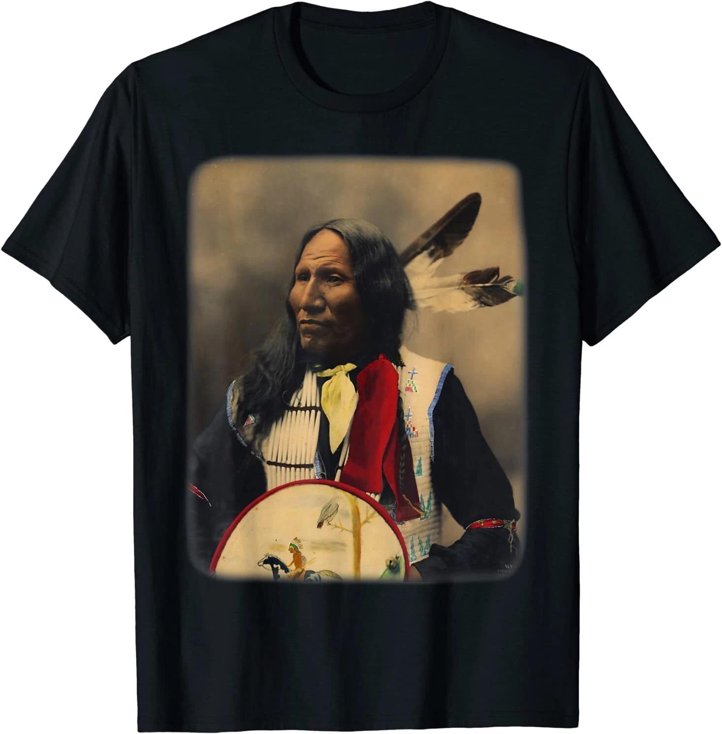 Chief With Nose Native American Design Great Gift Idea T-Shirt S-3XL XL