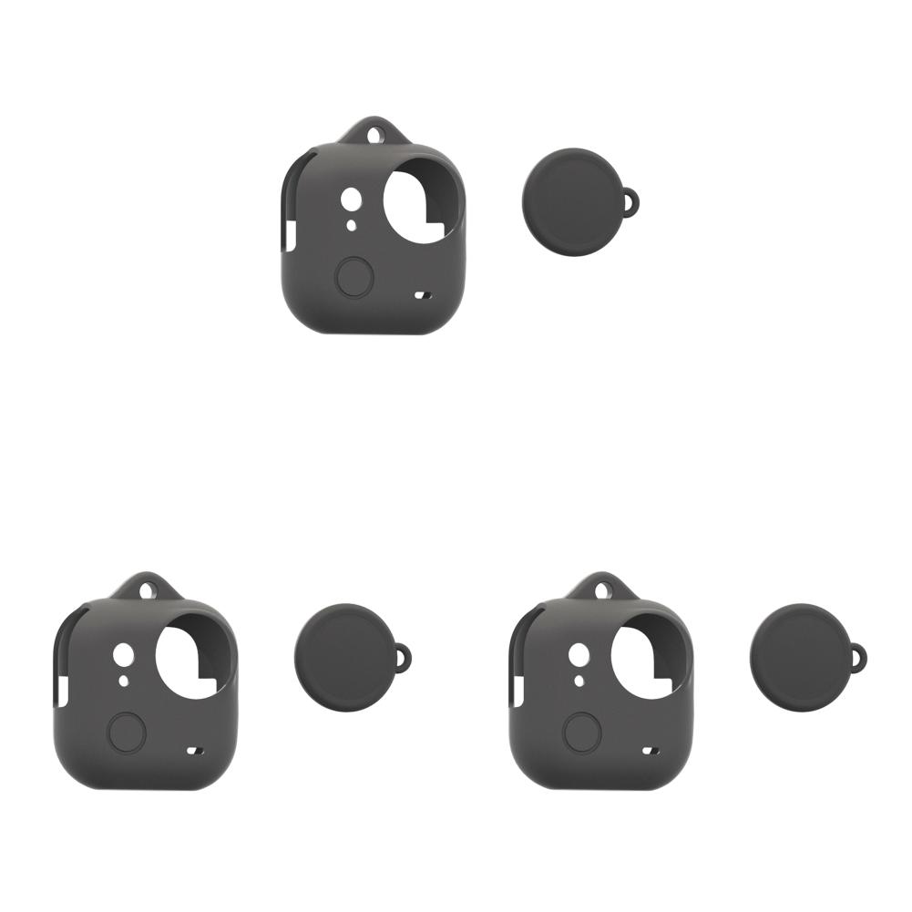 3/5Pcs For Insta360 Go Ultra Silicone Action Camera Case Dust-Proof Protective Cover Anti-Scratch Shell Action Camera Accessorie