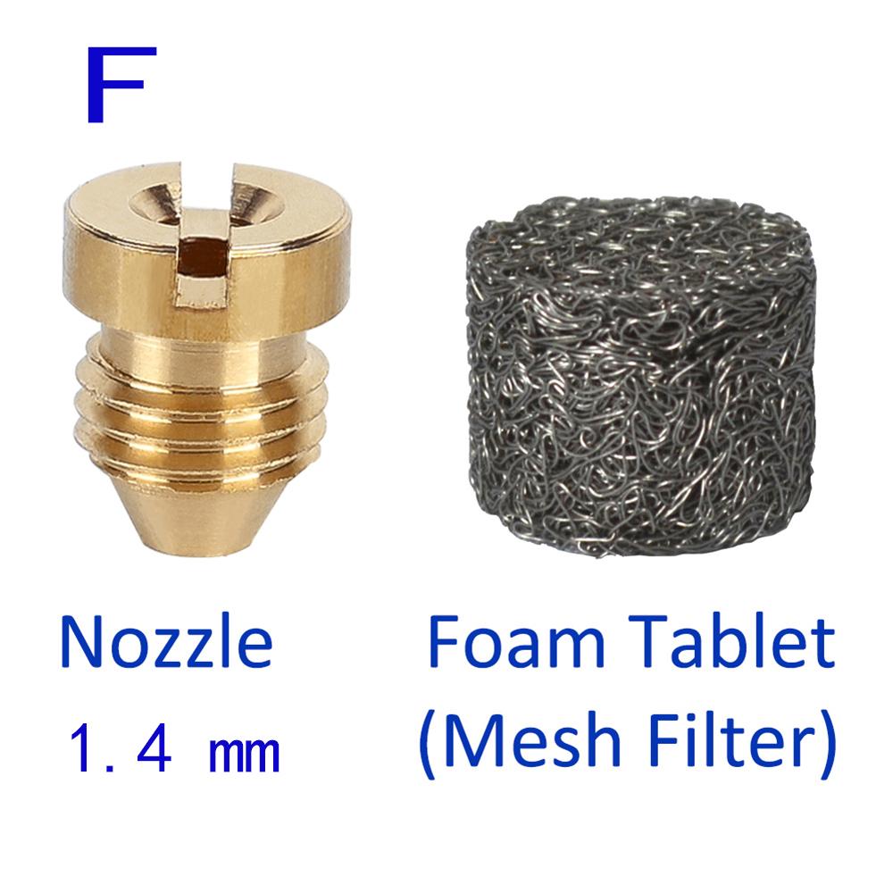 Tabletă de spumă Lance de spumă de zăpadă Filtru de plasă Tabletă de spumă Tun de spumă Duză de pulverizare Pistol de spumă Duză de filtru plasă din oțel inoxidabil
