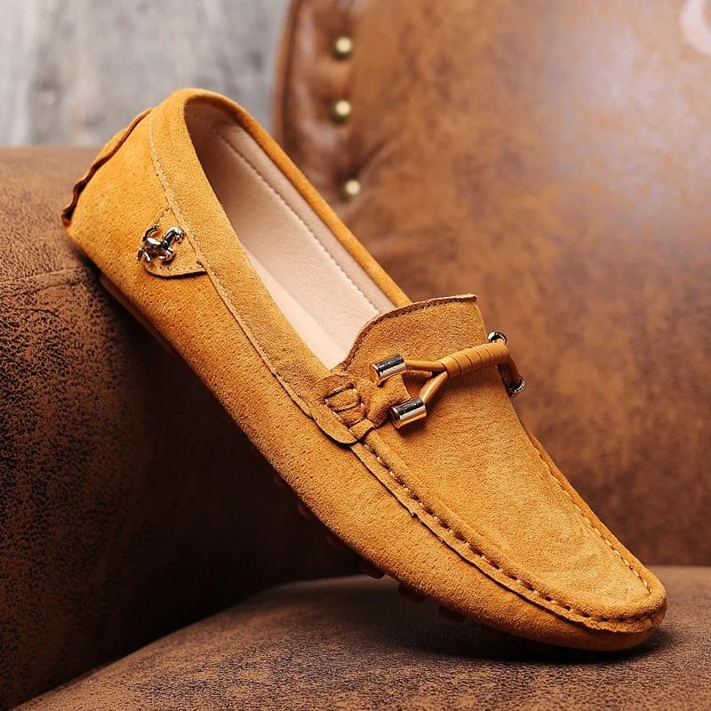 Handmade Genuine Leather Loafers Men Shoes Slip On Mens Loafers Dad Shoes Loafers Men Moccasins Driving Shoes For Men Mocasines