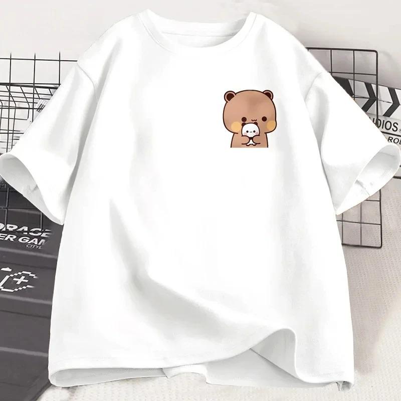 Panda Bear Bubu Dudu Fashion Funny Couple Tshirt Women Fashion Casual Sleeve Clothing Harajuku Short Sleeve Casual