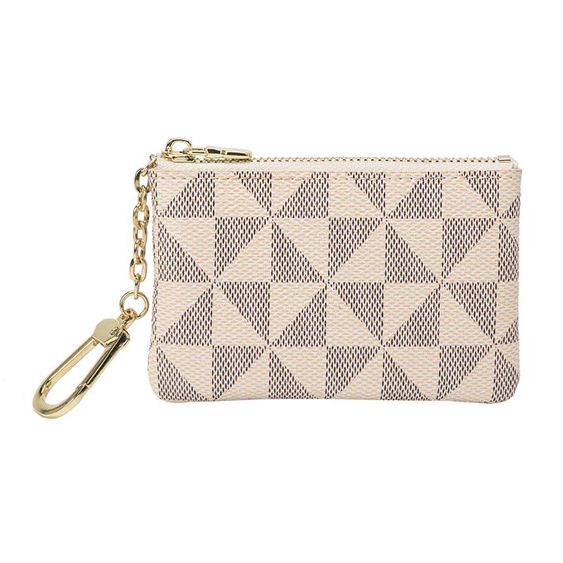 Luxuriöses Münzfach Mini-Geldbörse mit Kette Reißverschluss Damen Kleine Geldbörse Herren Schlüsselmünzaufbewahrungstasche Handtasche