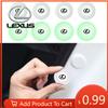 Interior Stickers 1/2/4Pcs Car Trunk Sound Insulation Pad Luminous Shock Absorber For F-SPORT ES RX NX LS UX LM LX GX LC R