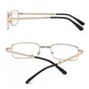 Metal Anti Blue Light Reading Glasses Foldable for Men Women Eye Protection Near Far Double Light Eyewear