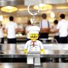 IQ Iconic Chef Key Light Keychain LED Keychain Light Block Toy Doll Movable Mini Figure