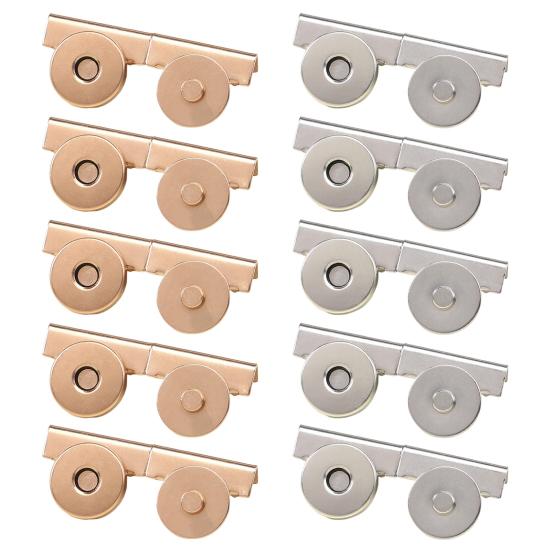 10 Pairs Magnetic Snaps No-sew Snap Buttons Bags Closures Snap Fasteners for Purses Totes Clothing DIY Crafts Leather Goods