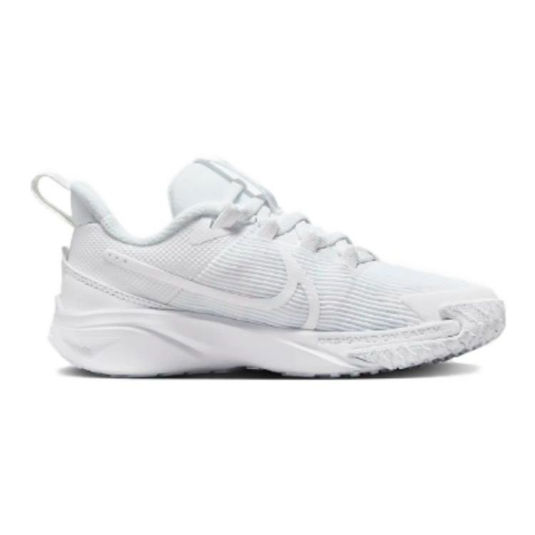 Nike Star Runner 4 PS Triple White Kids Sneakers Pure-Platinum DX7614-100