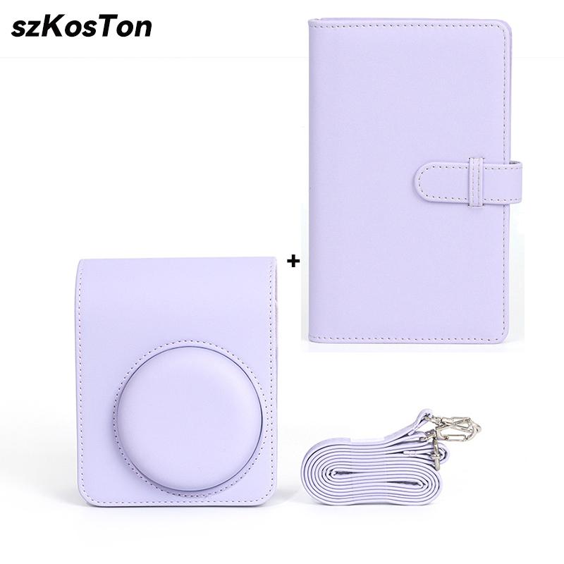 For Instax Mini 11 Camera Case PU Leather Soft Protective Case Trave Bag for Fujifilm Film Camera Bag with Shoulder Strap