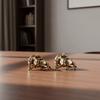 Decorative Zodiac Horse Figurine Brass Minature Horse Figurines Child Riding Horse Ornament  Office