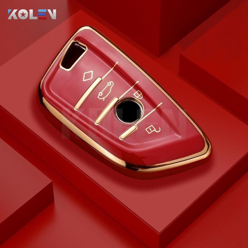 Fashion TPU Car Remote Key Case Cover Shell Fob for BMW X1 X3 X5 X6 X7 1 3 5 6 7 Series G20 G30 G11 F15 F16 G01 G02 F48 Keyless
