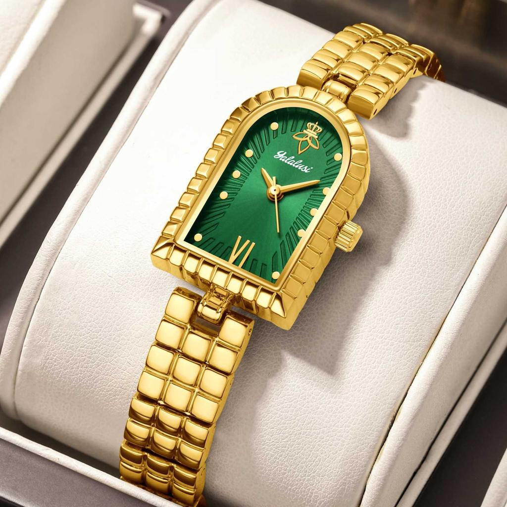 Yalalusi Arch Ladies Watch Vintage Classic Ladies Watch Vacuum Plating