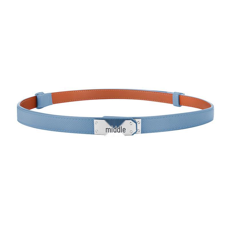 Eleganter Damen Gürtel mit verstellbarer Legierungsschnalle - Modischer Leder Taillengürtel & Kleideraccessoire