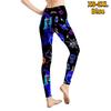 Pantaloni de yoga elastici cu imprimeuri de vrăjitoare albastre pentru femei, fitness, alergare, sală, sport, pantaloni activi