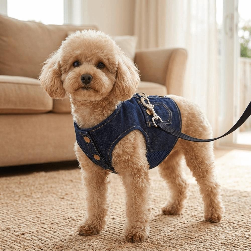Oxford Cloth Dog Cat Leash Anti-knot Escape Proof Harness Durable Pet Harness Outdoor Walking