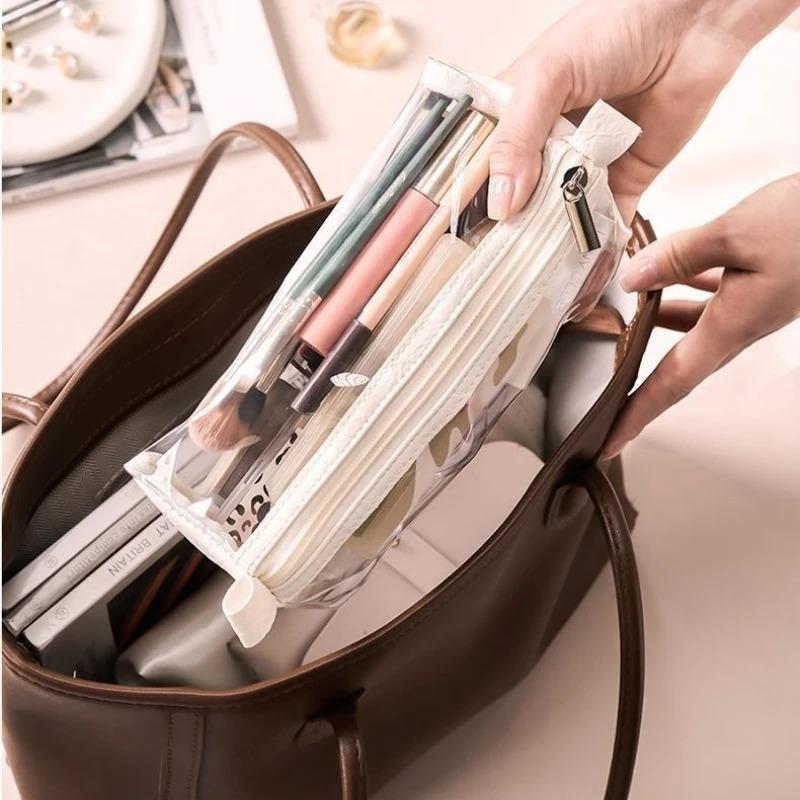 Foldable Toileting & Makeup Bag - Large Capacity Portable Design, Waterproof Four-in-One Detachable Storage, Ideal for Travel