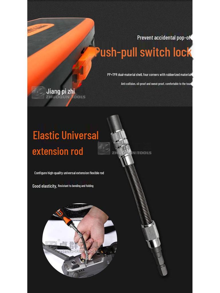 38-in-1 Multifunctional Ratchet Wrench & Screwdriver Bit Set for Bicycles and Motorcycles