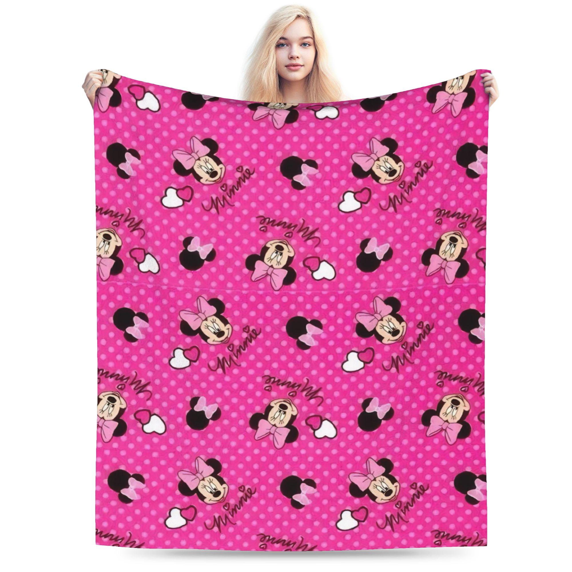 

GUOYU Blanket Super Soft Valentines Day Mickeys And Minnies Throw Blanket Premium Fleece Flannel Bed Blanket Warm Plush Blankets All Season 75x100cm (30x40inch)