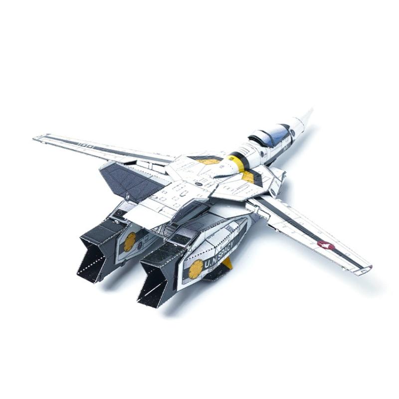 

VF-1S Deformation Fighter 3d Metal Puzzle Glue-free DIY Manual Assembly Model Kits Jigsaw Puzzle Playthings Creative Gifts Decoration