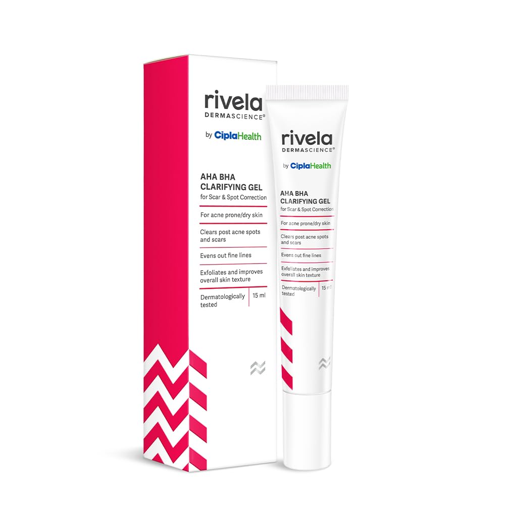 Rivela Dermascience AHA BHA Scar and Spot Correction Gel By Cipla 15 ml Pack of 1 For Acne Prone Skin
