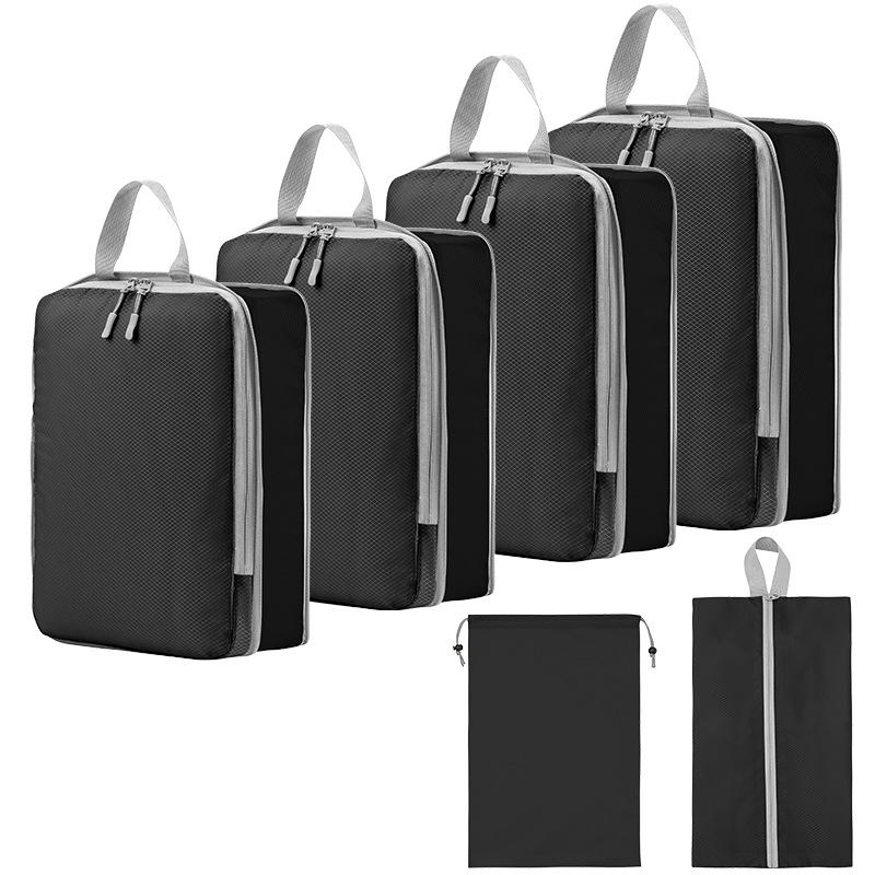 4 Set/5 Set/6 Set Compression Packing Cubes for Travel,Lightweight Compression Suitcase Organizers Bag Set Packing Organizers