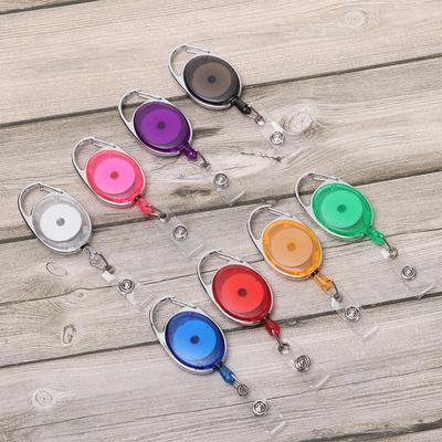 Office Supplies Durable Anti-Lost Clip Clip ID Name Card Retractable Badge Holder Lanyards Key Ring