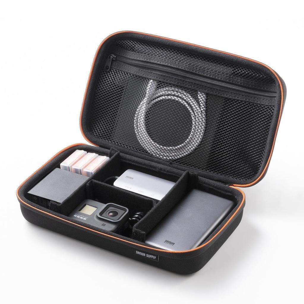 SANWA SUPPLY Semi-Hard Gadget Case (W260 X D150 X H80mm) IN-HDAD5BK