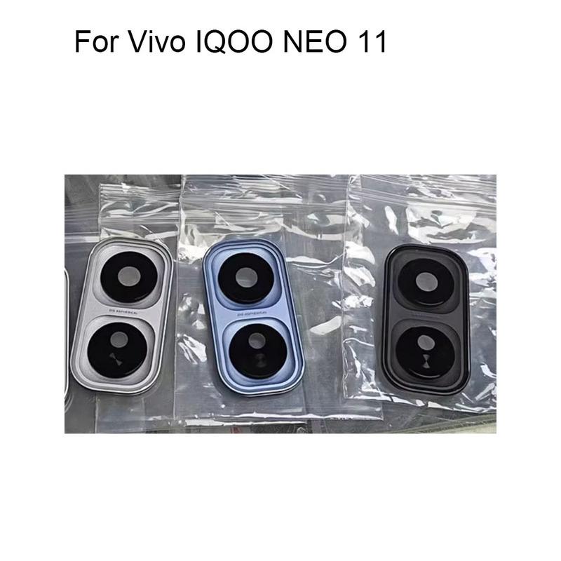 

Glass For Vivo IQOO NEO 11 Back Camera Glass and back camera glass cover with frame For Vivo IQOO NEO11 2 in 1 White