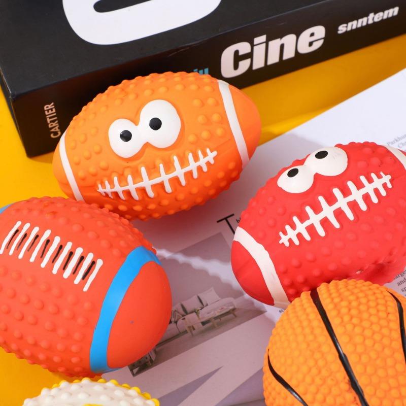 Squeaky Smiley Ball Pet Dog Chew Toy