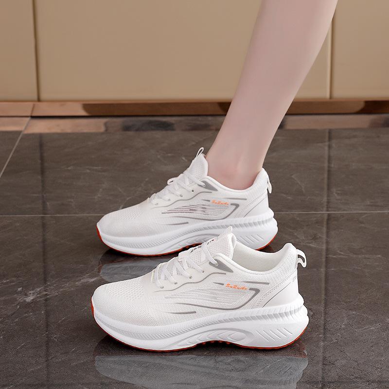 Breathable fly-woven women's shoes student running sports shoes women's casual shoes