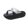Thick-soled cool slippers women's wear 2025 new Internet celebrity cross one-word drag sports muffin beach shoes