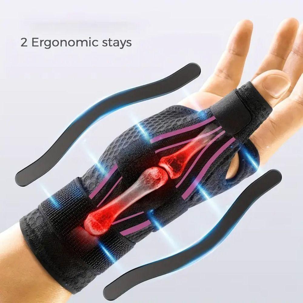 Breathable Fabric Thumb Support Brace Wrist Splint Support  Trigger Finger Arthritis