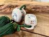 Kutani "Wind Chime" White Rabbit Red-painted Small Pattern