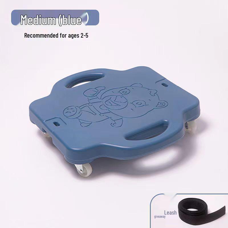 Children's Sensory Integration Scooter: Four-Wheeled Vestibular Balance Board for Crawling and Fitness.