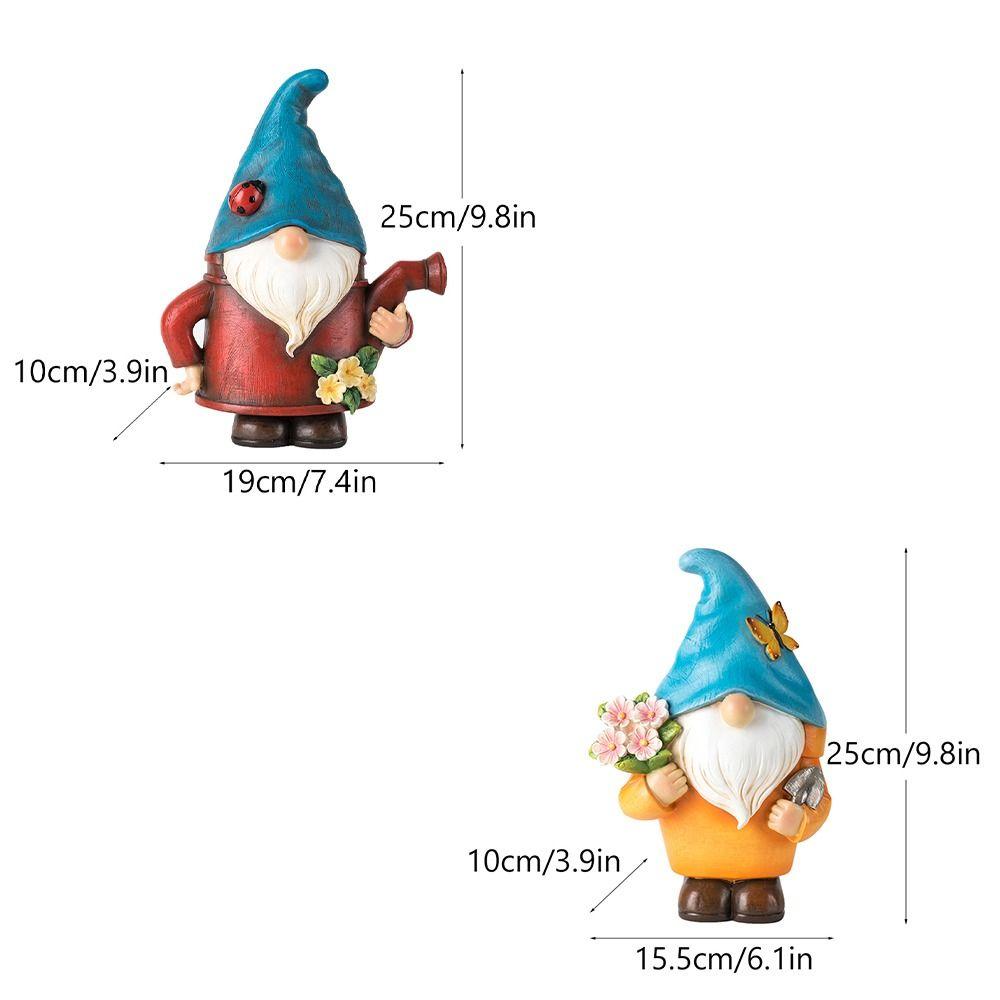 Resin Gnome Dwarf Flower Pot Cute Garden Elf Pot Figurine Hydroponic Flower Holder  Desktop