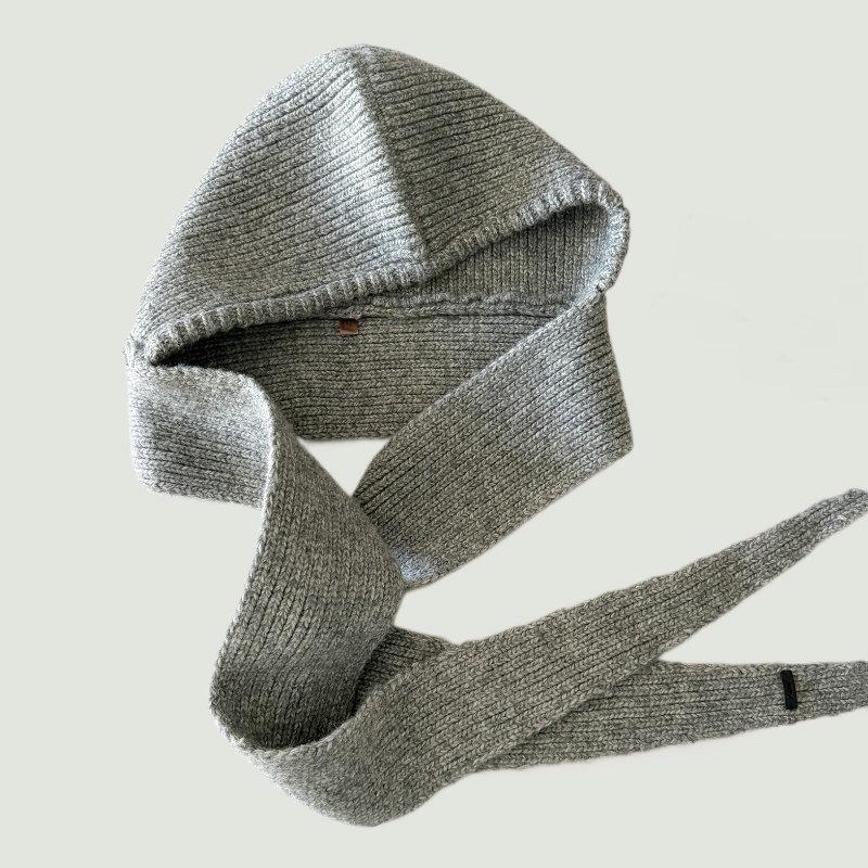 Winter new knitted hat scarf integrated versatile warm including wool ear protection balaclava hat