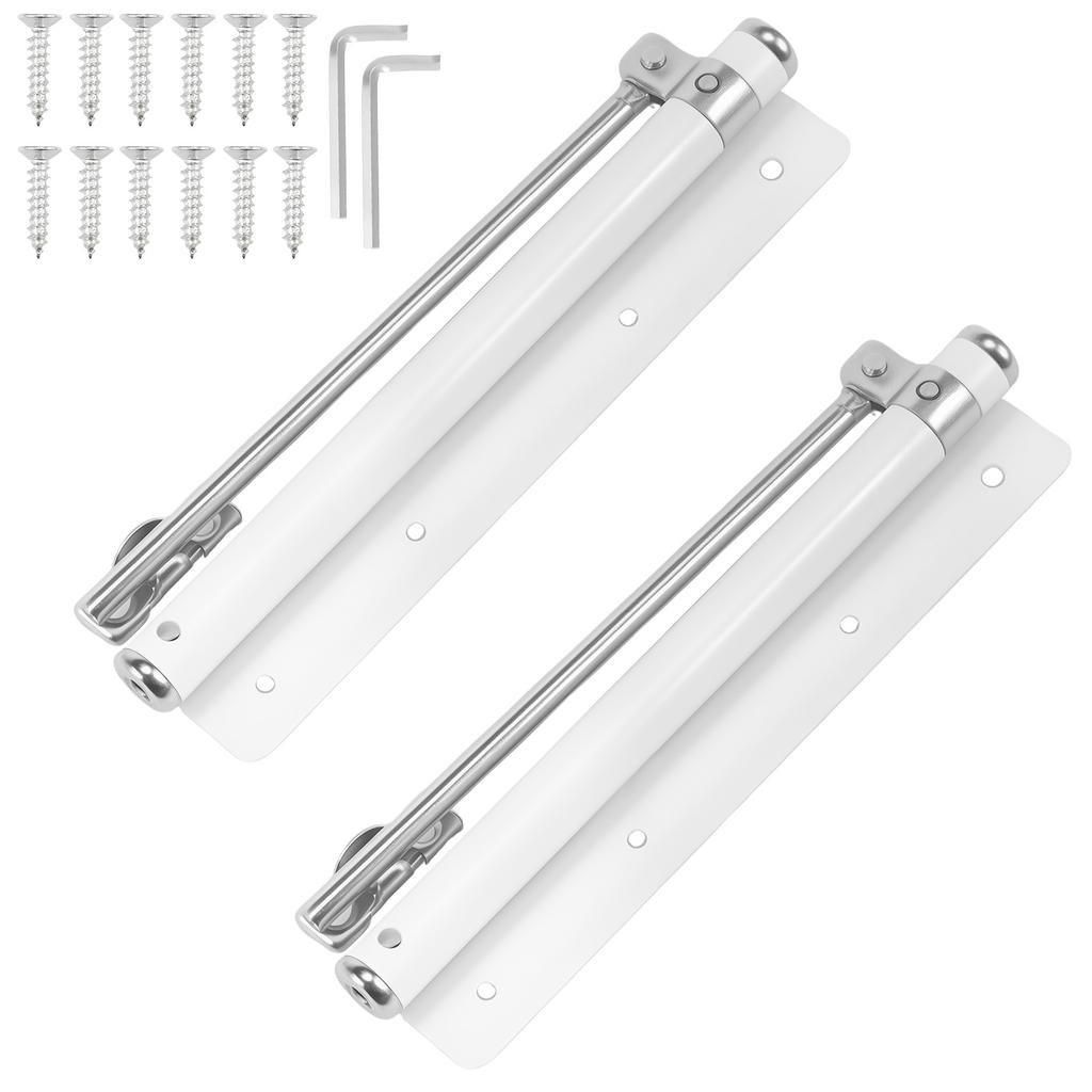 2 Stück Edelstahl Automatischer Türschließer 4 Einstellbare Schließgeschwindigkeiten Tür Selbstschließendes Scharnier Vielseitig für Heim- & Gewerbenutzung