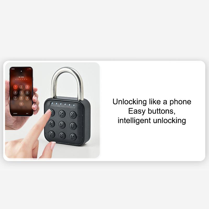 Serratura Intelligente Biometrica a Impronta Digitale Serratura Intelligente per Porta Senza Chiave Sblocco Rapido Lucchetto Antifurto Impermeabile IP67 Sicurezza Domestica da Viaggio