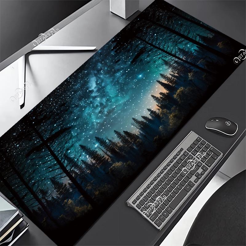 Universe Computer Mouse Pad XL Solar System Gaming Gamer Mat Space Large Mousepad for Keyboard Deskmat Starry Sky xMM XXL