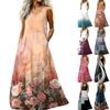 Sleeveless Patchwork Maxi Dress for Women Casual Summer Dress Suitable for Formal Dresses for Women and Cocktail Dresses for Women