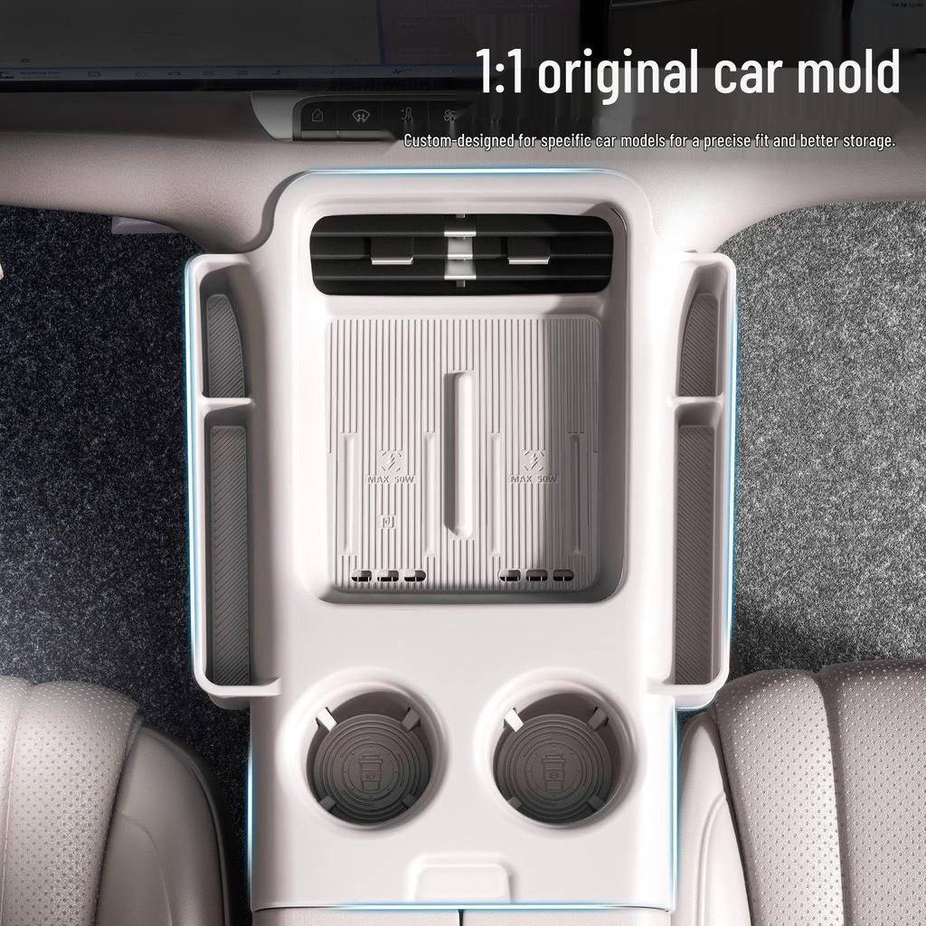 Compatible Silicone Storage Box for 26 Zhiji LS9 Car Models' Central Console