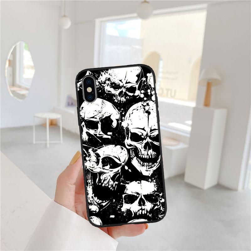 BF97 Skeleton Skull Grim Reaper Soft Shell Phone Case for Redmi Note 13 14 Pro+ Plus A3 A3X 13X 13C 13R 14S 14C 14R