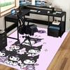Kuromi Anime Cartoon Design Office Chair Mat Non-Slip Carpet for Home Decor, Suitable for All Seasons, Perfect Gift for Holidays.E092
