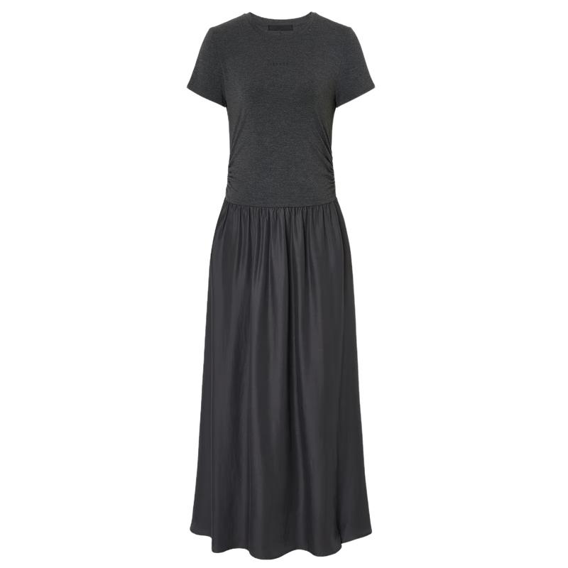 

MO&Co. Women s Stretch Modal & Cupro Tencel High-Waist Long Dress XS 155
