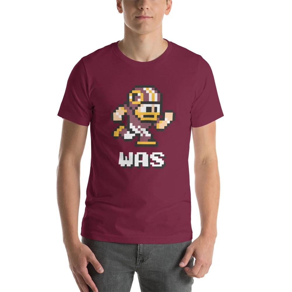 Washington Redskins NES Football Player 8-bit Tecmo Super Bowl Nintendo T-Shirt S