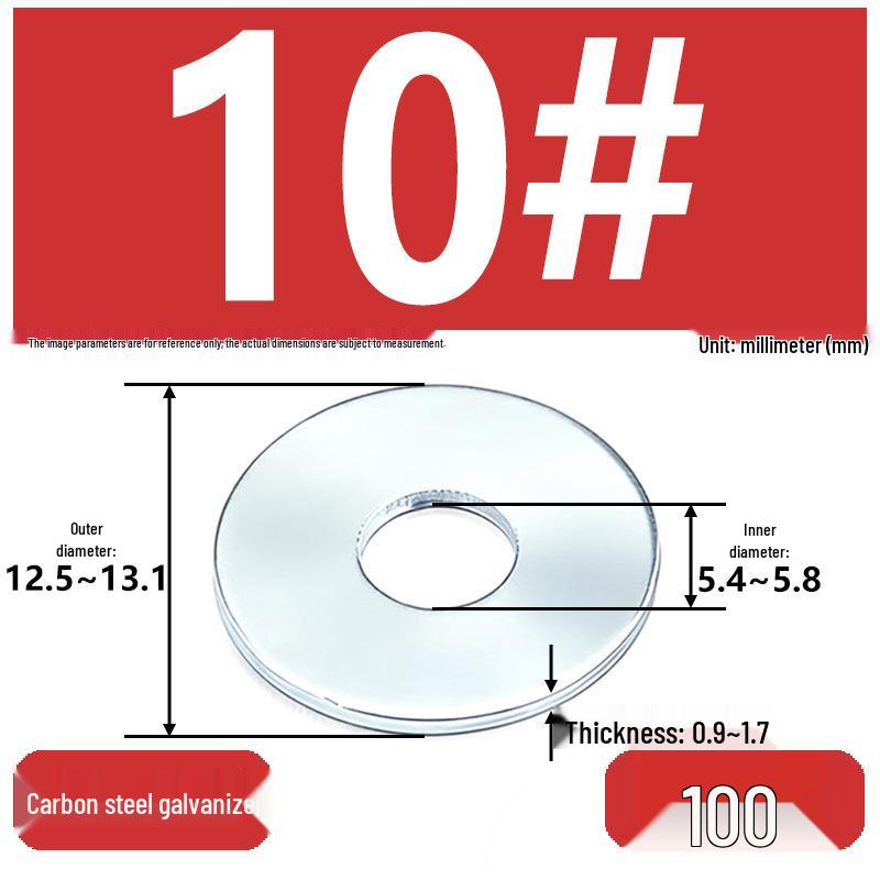 

US Standard Blue/White Zinc Flat Washer ANSI/ASME Metal Gasket & Spacer